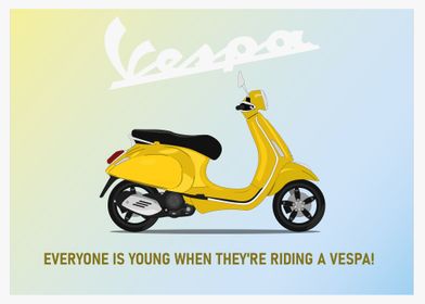 Vespa' Poster by MonArt | Displate