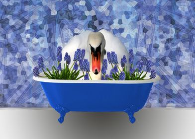 Swan Bathtub hyacinths