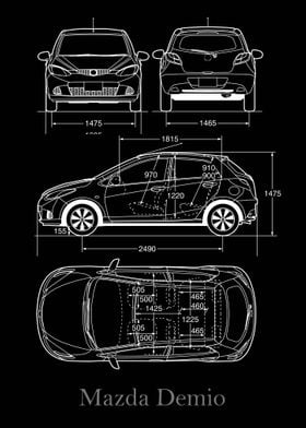 Mazda Demio 2008 Blueprint