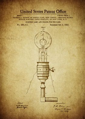 Edison Electric Lamp