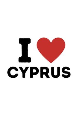 I Love Cyprus Simple Heart