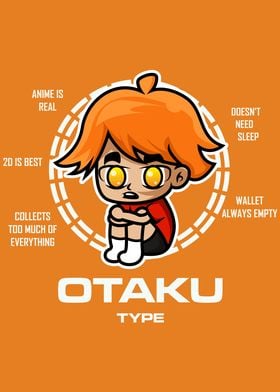 Otaku Type Anime Orange