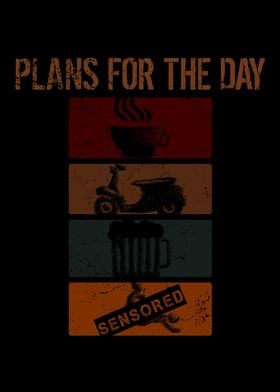 Day Plan Coffee Motorcycle