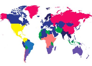 World map Info graphic co