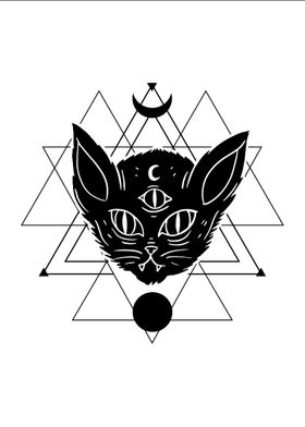 Occult Satanic Cat