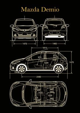 Mazda Demio 2008 Blueprint