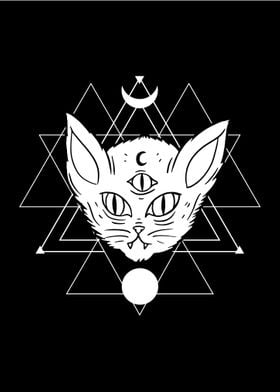 Occult Satanic Cat 