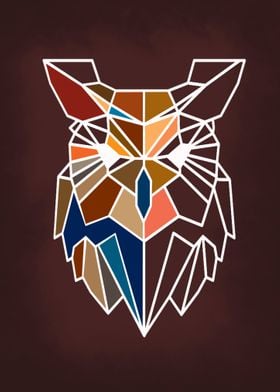Owl Geometric Line