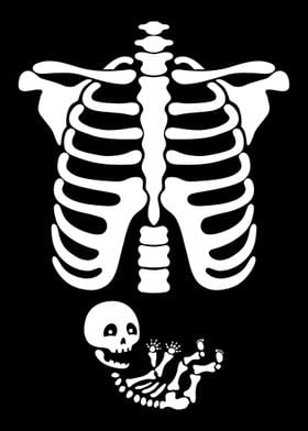 Pregnant Baby Skeleton