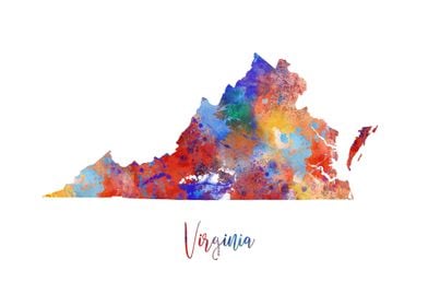 Virginia map 