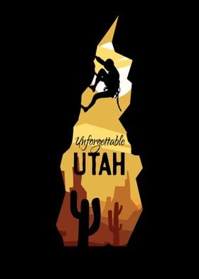 UTAH CLIMBING HIKING LOGO