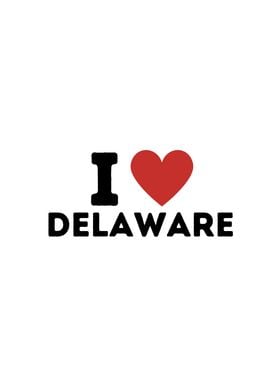 I Love Delaware Simple