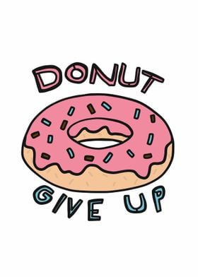 Donut give up cartoon