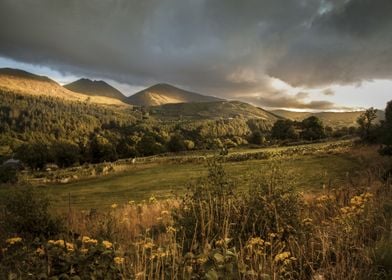 Sunset Mountains Ireland