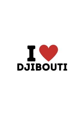 I Love Djibouti Simple