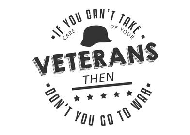 take care of your veterans