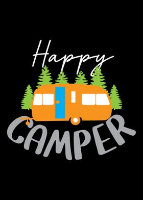 camping camper campfire te