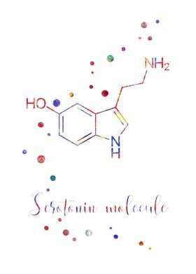 Serotonin molecule