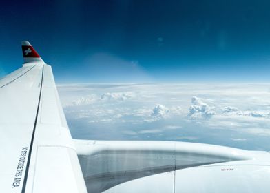 Airplane Switzerland Cloud