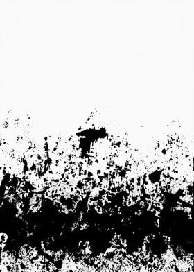 Black white ink abstract