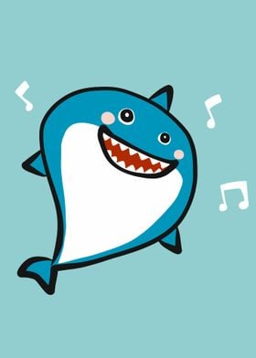 Shark dance and smile