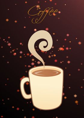 Coffee mug poster
