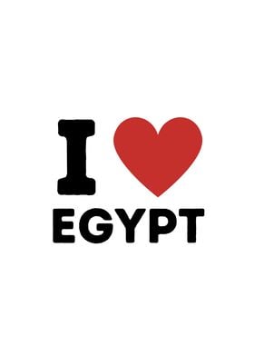 I Love Egypt Simple Heart