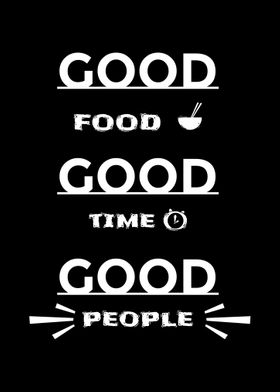 Poster quotes good food
