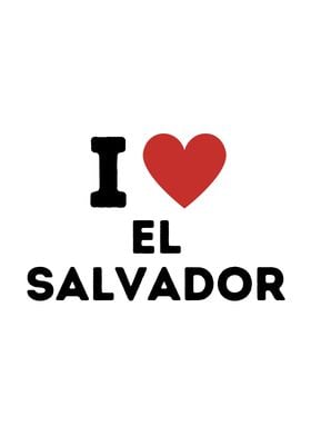 I Love El Salvador Simple