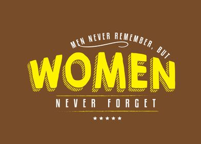 women never forget