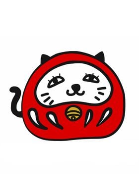 Daruma Maneki Neko cartoon