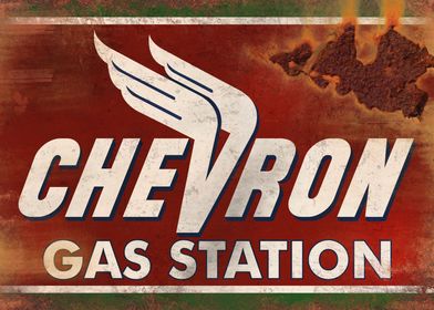 Chevron Vintage Sign 1