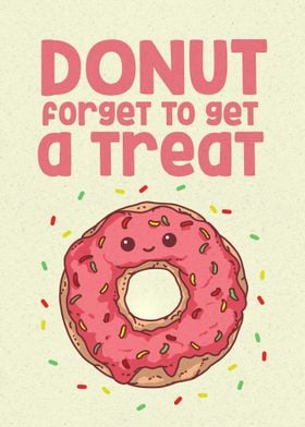 Funny Donut Poster