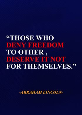 Abraham Lincoln Qoute