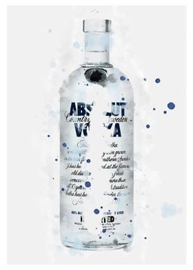Absolute Vodka Inked art 