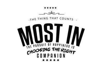 The thing that counts