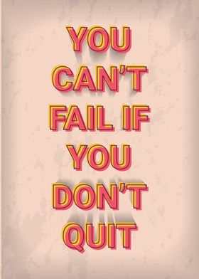 Vintage Motivation Quote