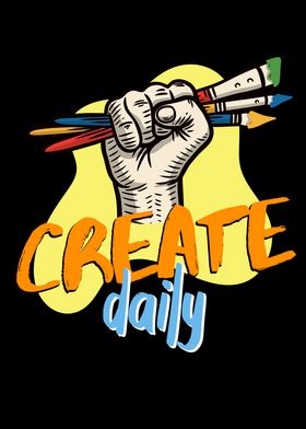 Create Daily inspiring Art' Poster by Foxxy Merch | Displate