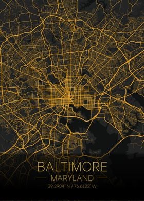 Baltimore Maryland Citymap