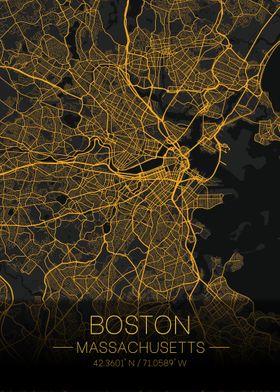 Boston Massachussets Map