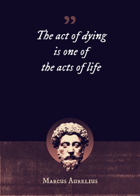 The act of dying is one of