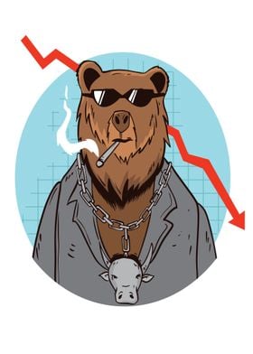 BEAR MARKET TREND CARTOON