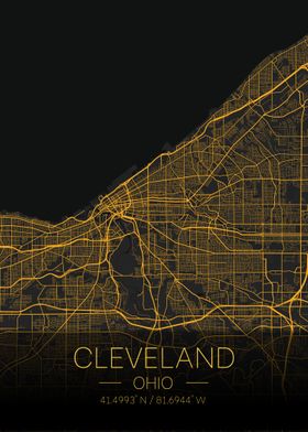 Cleveland Ohio Citymap