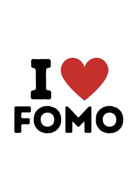 I Love FOMO Simple Heart