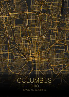 Columbus Ohio Citymap