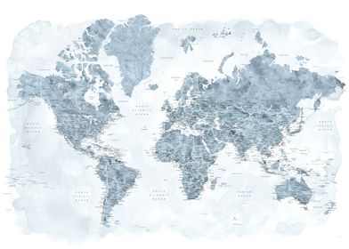 Jacq detailed world map