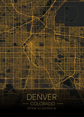 Denver Colorado Citymap