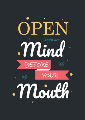 Open Mind Vintage Quotes