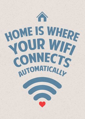 Funny WIFI Home Poster