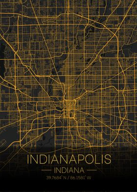 Indianapolis Indiana Map